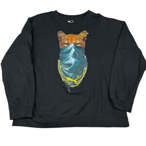 Puma Black Graphic Sweatshirt Size L